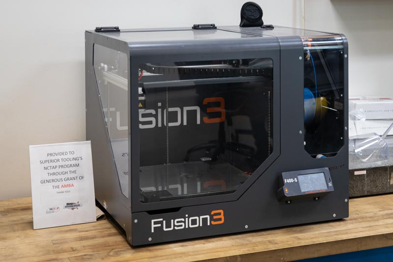 Fusion 3 Three-D Printer at Superior Tooling